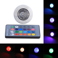RGB Magic Spot Light MR16 3W RGB LED Light Color Changing Lamp Bulb 12V-24V With Remote Control For Home Bar MR16 RGB LED Light