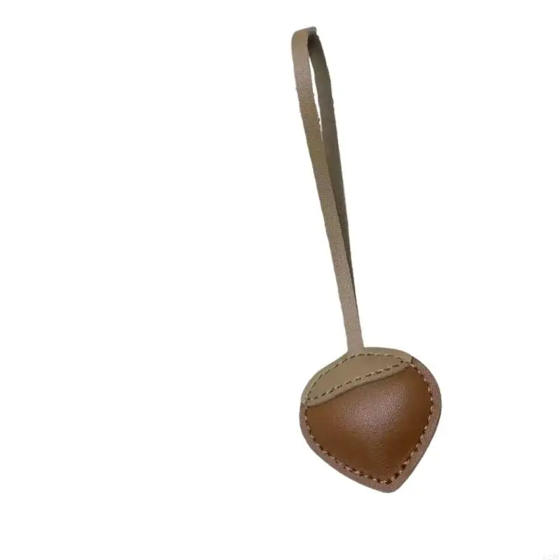 الحرفي وضعت الكستناء الجلود المفاتيح خمر نمط حقيبة العرافة مقاومة للماء قوي زخرفة لسيارة مرآة الديكور #4