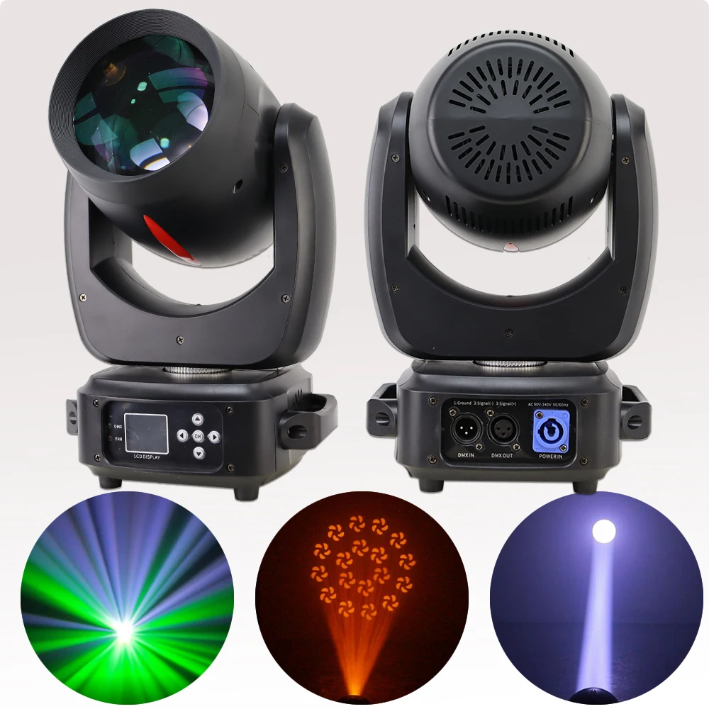 

Beam Spot 250W Moving Head Light 18Prism Color Rainbow Lyre Stage Light Disco DJ KTV Nightclub Party Show Theater Concer