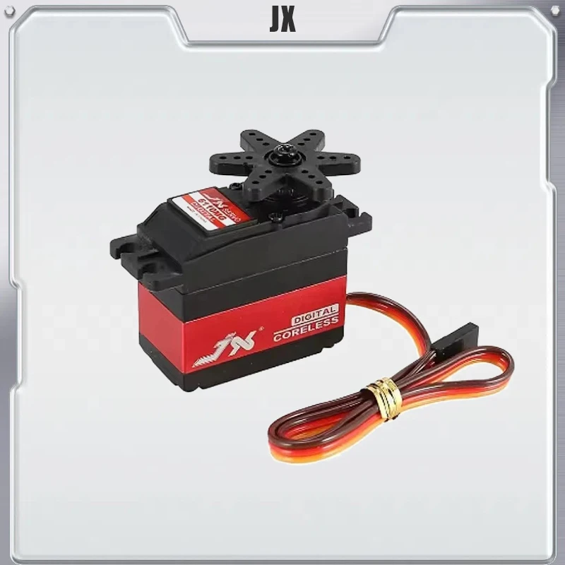 JX 서보 PDI-6110MG 4.8-6V 13KG 고토크 디지털 코어리스 표준 서보 RC 비행기 항공기 헬리콥터 부품용