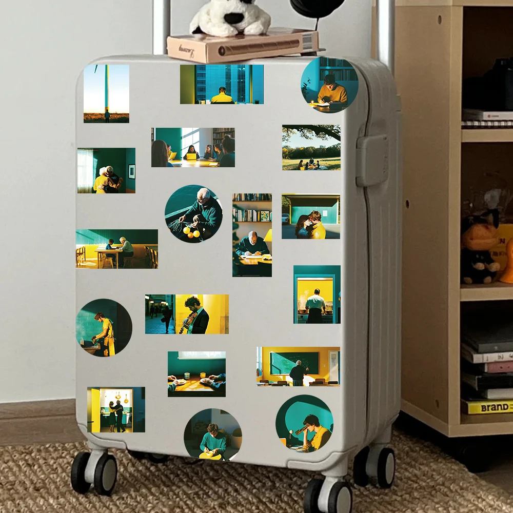 50 قطعة من ملصقات الصور الوثائقية للوقت الرئيسي للهاتف المحمول والكمبيوتر المحمول والثلاجة والجيتار وبطاقة الصور وملصقات ذكريات ممتعة #6