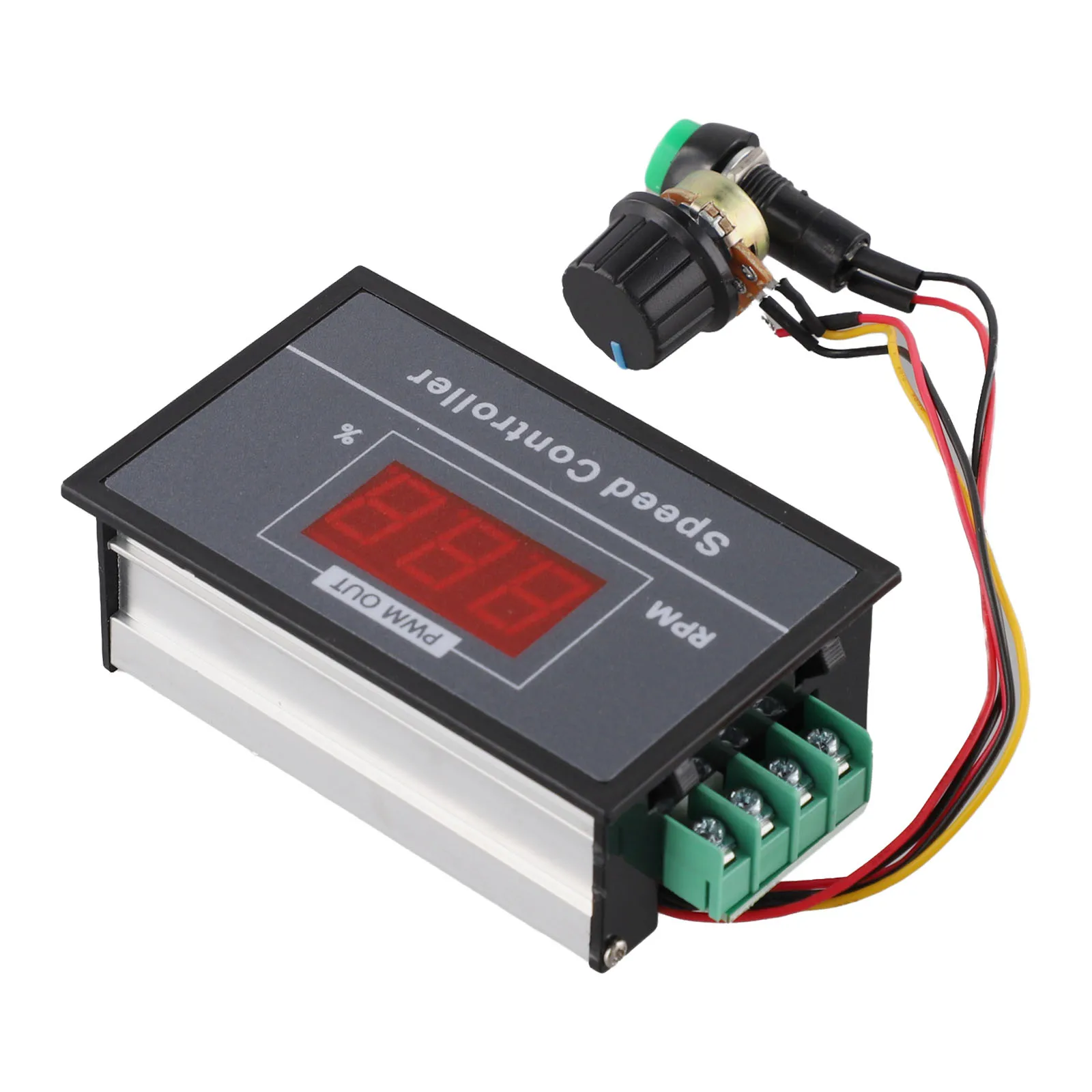 DC 6-60V Controller for pwm Digital Display Regulator Voltage Regulator Momentary Start stop Switch Potentiometer Control
