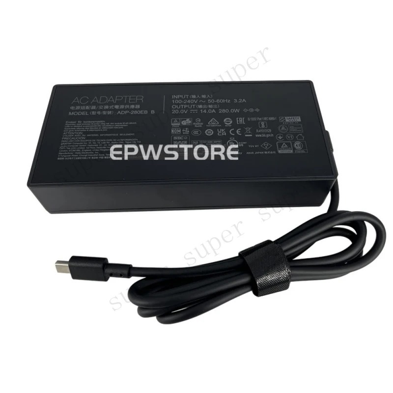 S+   280W 20V 14A AC Adapter Charger For Asus ROG Strix G18 G815LR-S9071W Rectangle