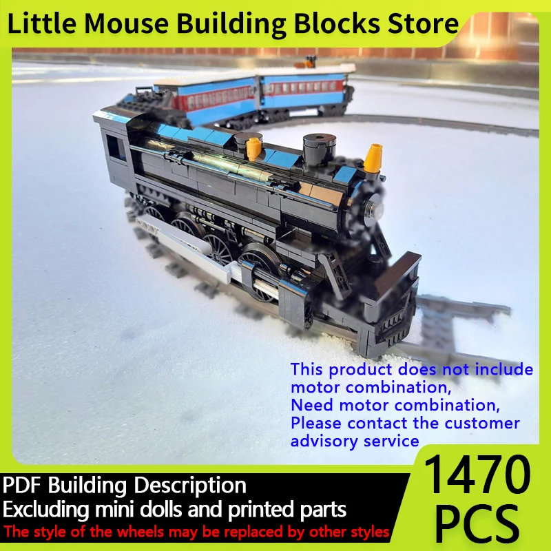 

City Car Model MOC Building Bricks Railway North Pole Express Modular Technology Gifts Holiday Assemble Children Toys Suit