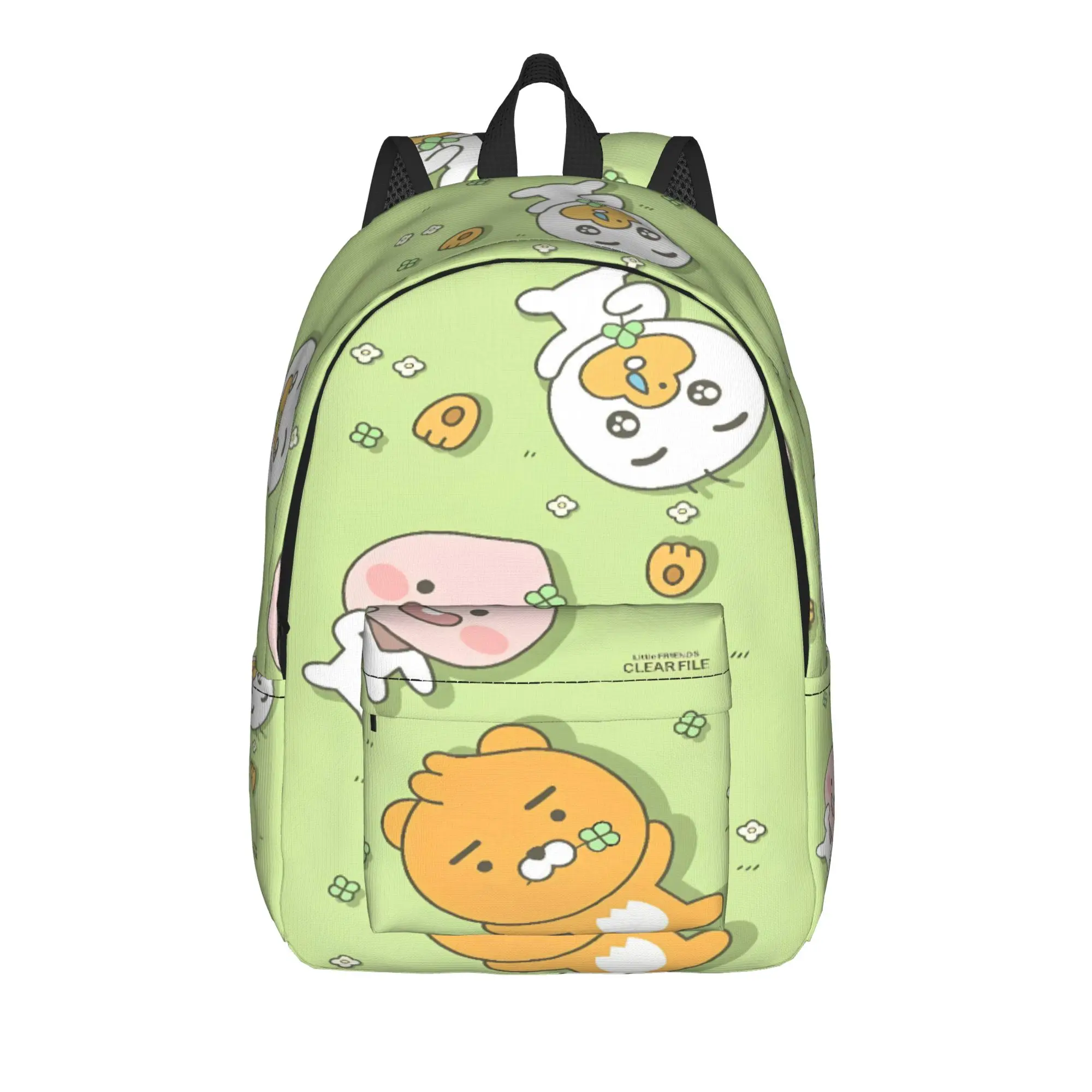 

K-Kakaos F-Friends Backpack Male Polyester Workout Backpacks Lightweight Stylish School Bags Rucksack