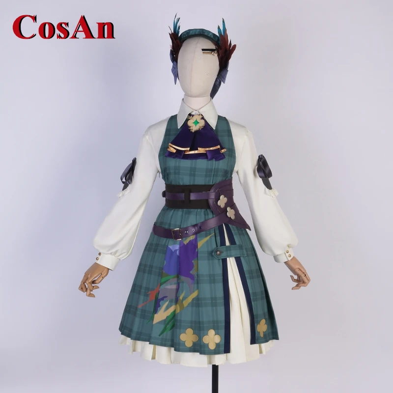 CosAn Game NIJISANJI EnnaAlouette Cosplay Costume New Clothes Party Role Play Clothing Anime Virtual YouTuber Coat