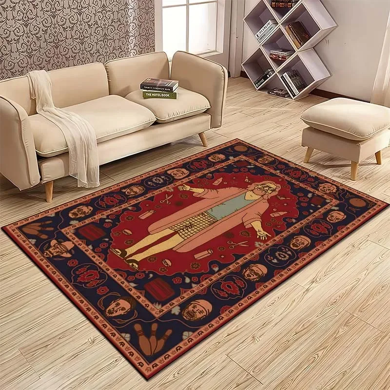 The Big L-Lebowski Pattern Carpet Kitchen MatEntrance Doormat Bedroom Floor Decoration Living Room Carpet Bathroom Anti-slip Rug