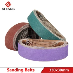 1PC 30*330mm Sanding Belts 80/120/240Grit Abrasive Sanding Screen Brand For Wood Soft Metal Grinding Polishing