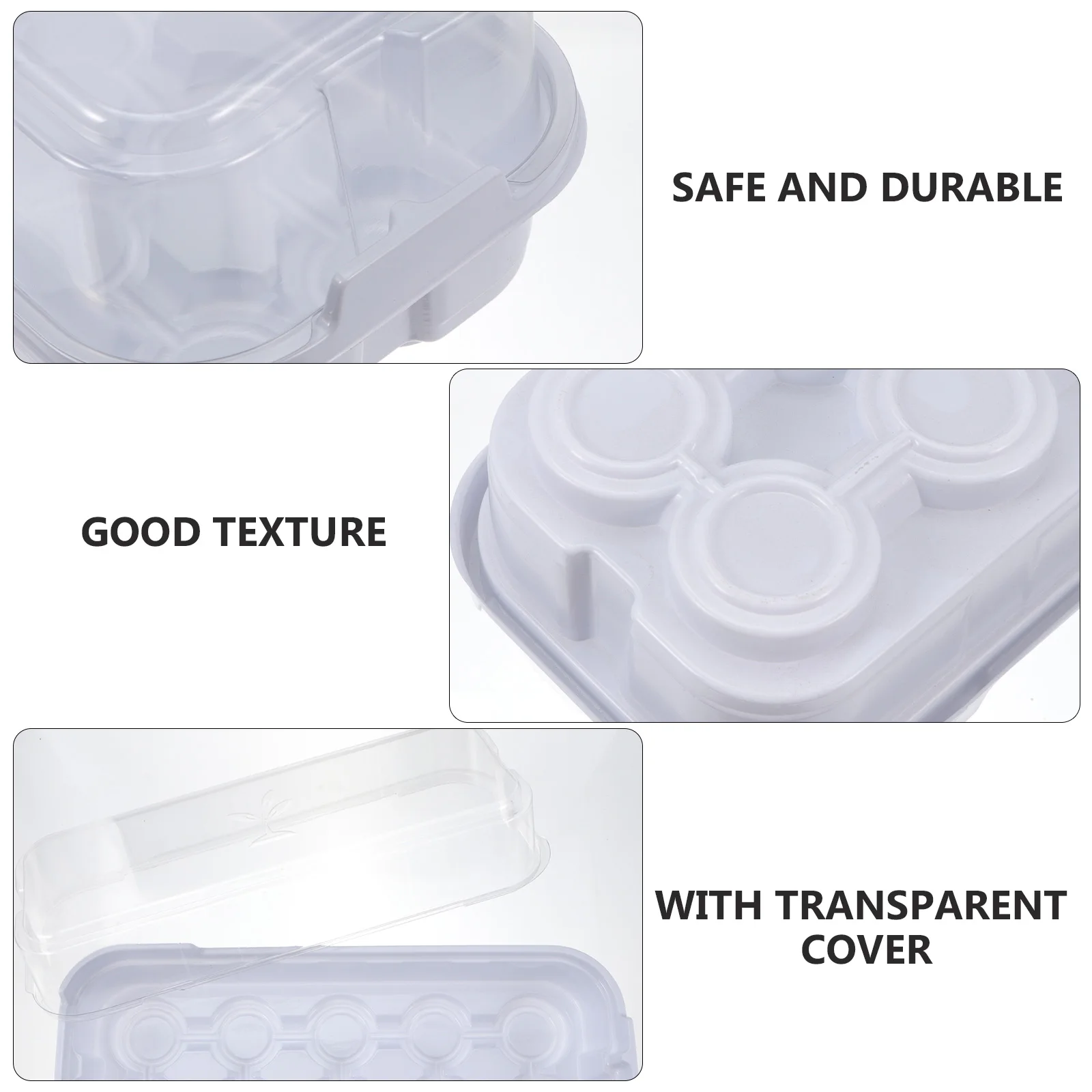 

5pcs Plastic Germination Tray With Transparent Cover For Plant Starter Moisture Proof Warmth Retention Nursery Pot Garden