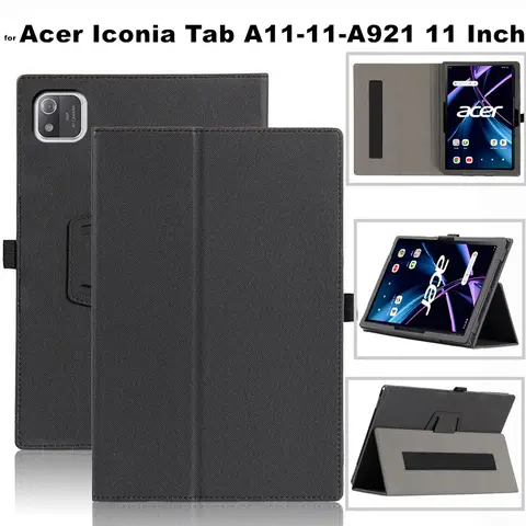 for Acer Iconia Tab A11 A11-11-A921 11 Inch Tablet Cover Flip Magentic Foldable Leather Stand Protective Case With Hand Holder
