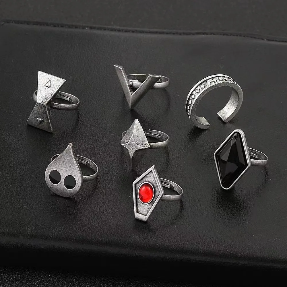 Genshin Impact Hu Tao Ring Cosplay Costumes DIY Props Exclusive Design Fashion Cadeau Maitresse Ecole Brithday Gift for Friend