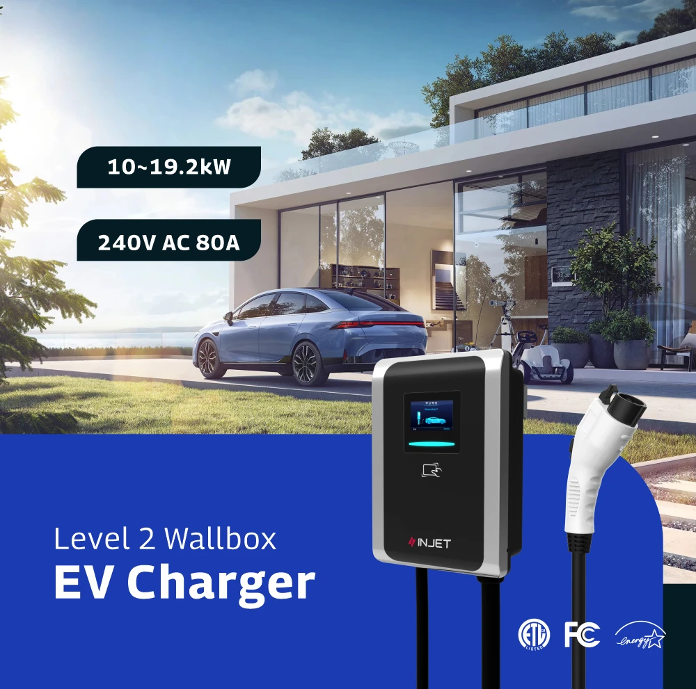 

ETL Certified AC 40A 48A 65A 80A OCPP EVSE Commercial EV Charger IP65 Level 2 Ev Charging Wall EV Charger Station