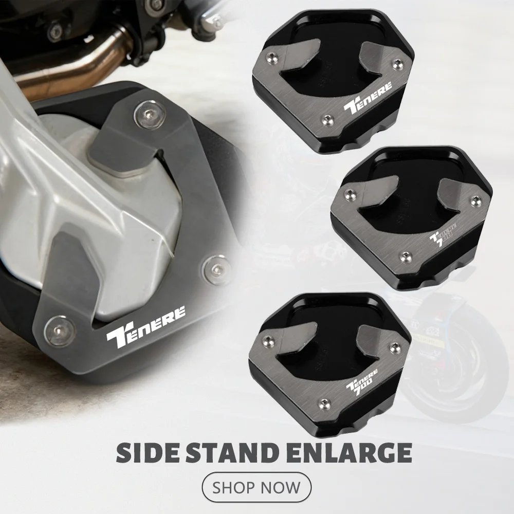 

TENERE700 2022 2023 FOR YAMAHA Tenere 700 Rally World Raid XTZ700 T700 Motorcycle Side Stand Enlarger Plate Kickstand Extension