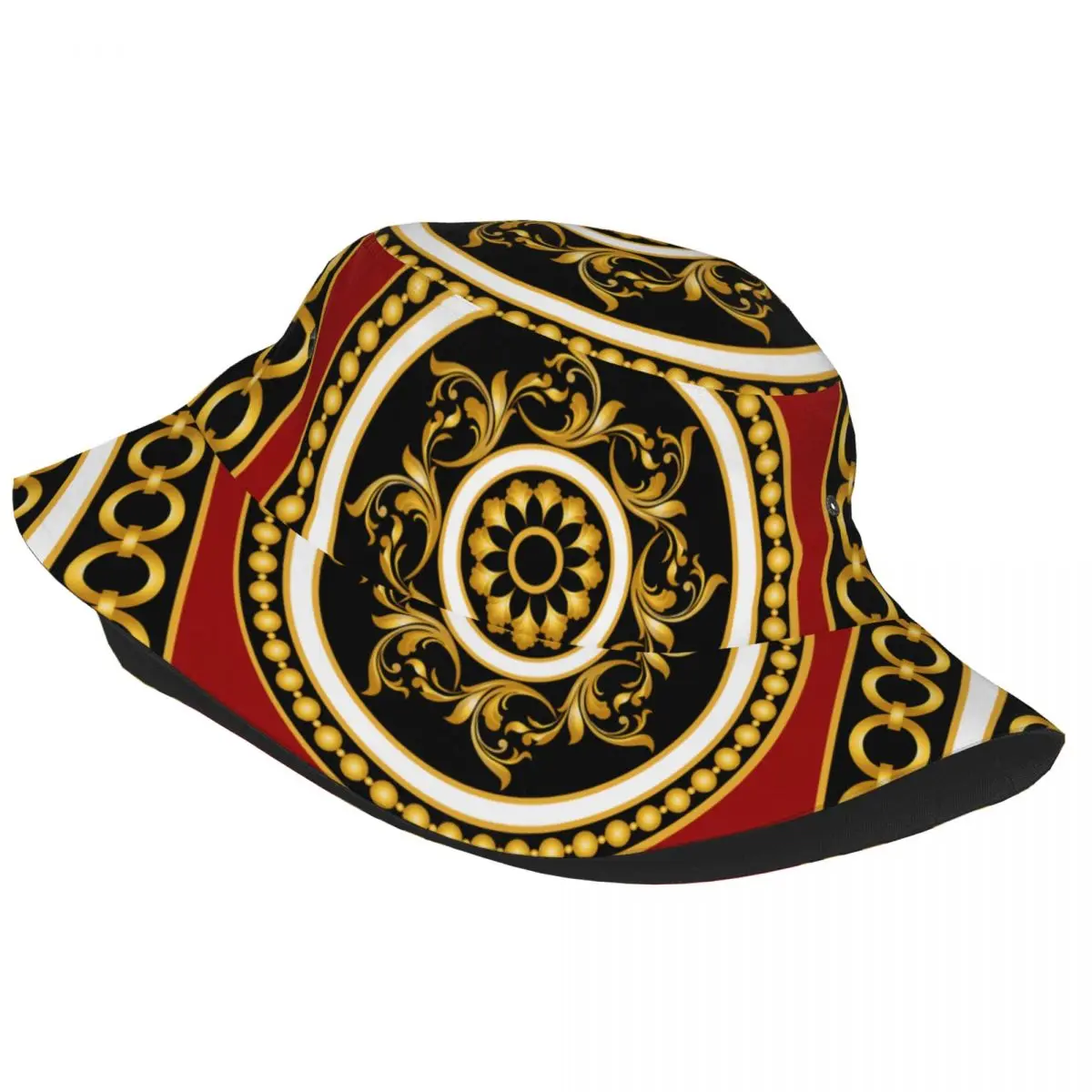 Golden Chain With Baroque New Fashion Bucket Hats Fisherman Caps For Women Men Gorras Summer