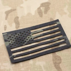 US Flag Laser Cutting Patch Infrared Combat Patch Military Patch 3×5inch