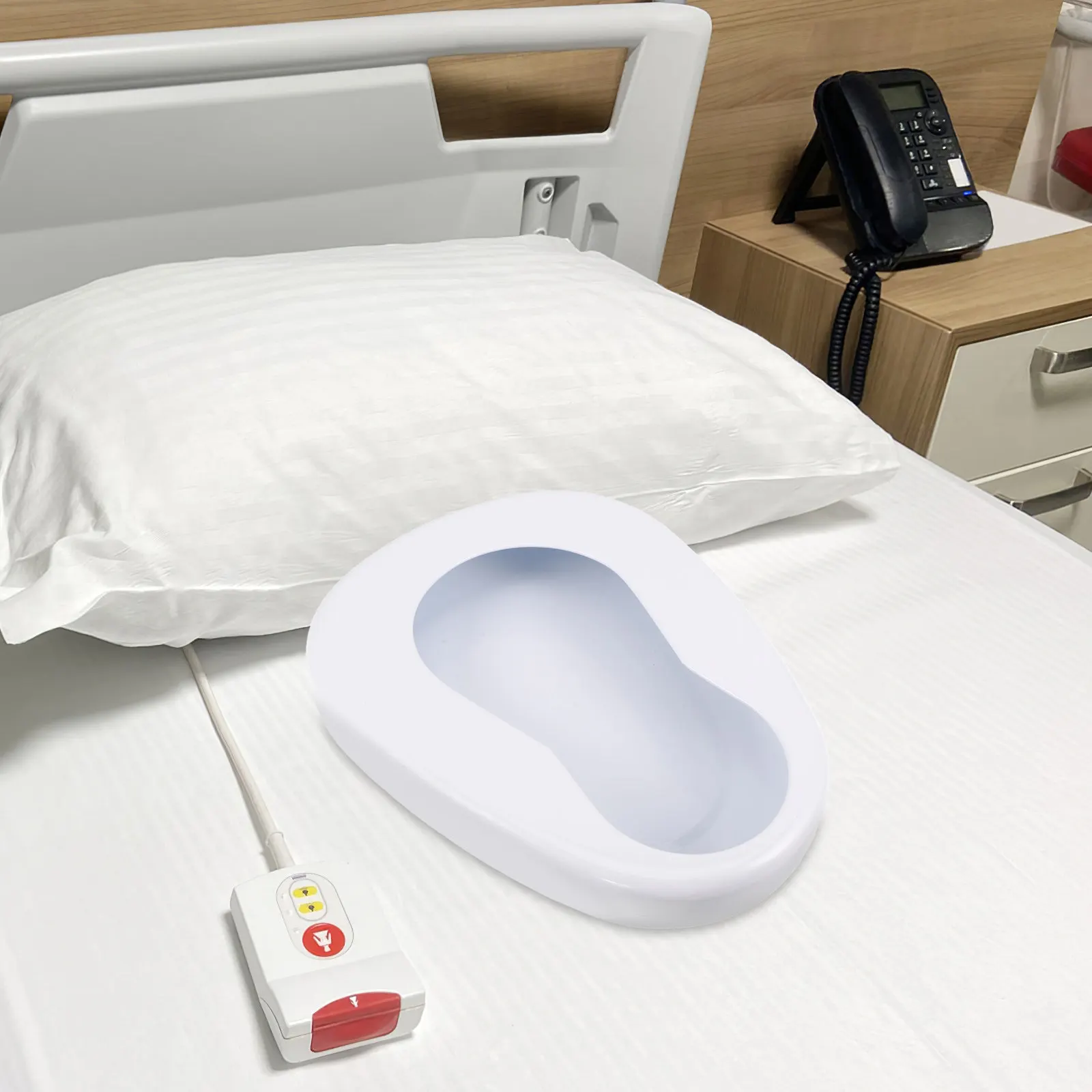 Портативный металлический туалетный горшок для лежачих больных: эргономичный, непроливаемый, легко моется, легкий, для ухода за пожилыми людьми