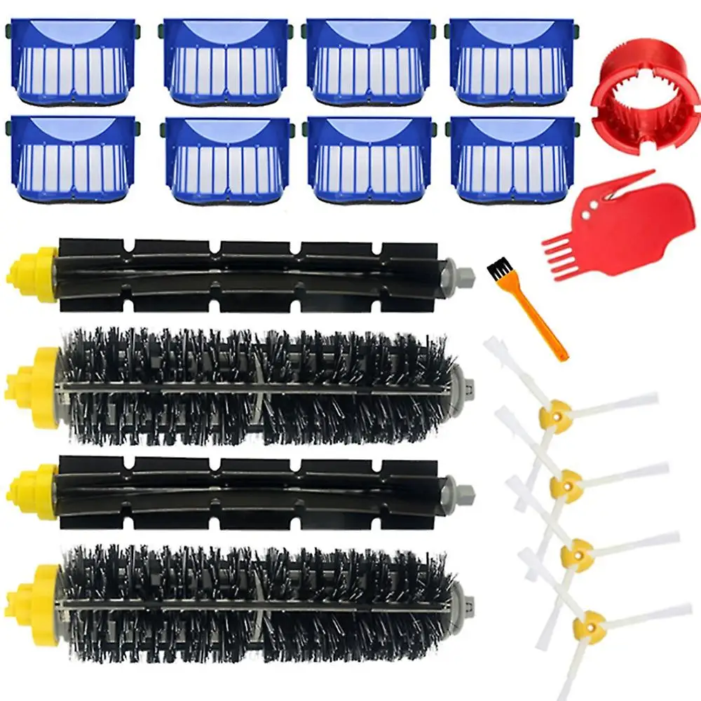 Kit suku cadang penyedot debu 19 buah, untuk Irobot Roomba 600 Series 690 680