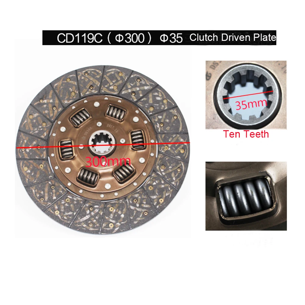 DS300 Clutch Driven Plate Assy. 18teeth for HELI,LONGKING,TCM, Hangzhou forklift 4-4.5T