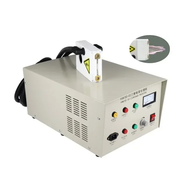 HW-3D-01 Plasma Portable Curved Surfaces Cylinder Printing Single Corona Treater Portable