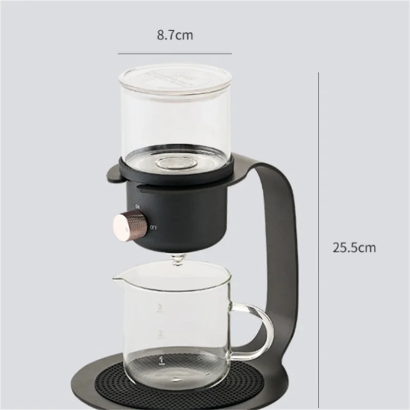 Coffee Pots Teapot Kungfu Glass Tea Set Water Diversion Tea Infuser Strainer Turkish Drip Pot With Base Coffee and Tea Tools