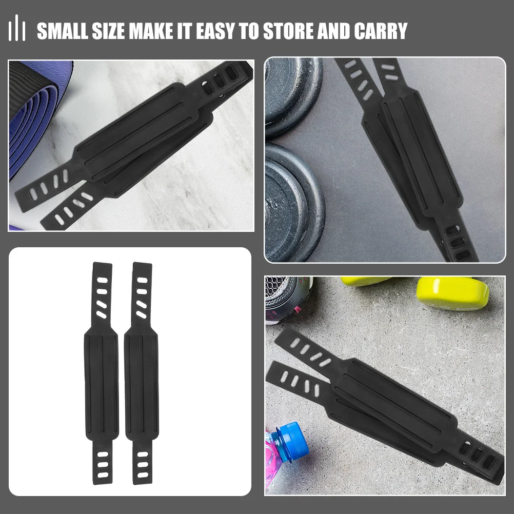 

1Pair Durable Adjustable Plastic Bike Pedal Straps for Stationary Cycling Universal Exercise Footrest Straps Gym Supplies
