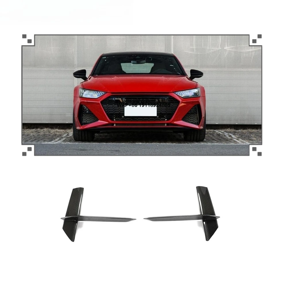 

Carbon Fiber Front Bumper Scoop Trims for RS7 Sportback Hatchback 4-Door 2020-2021