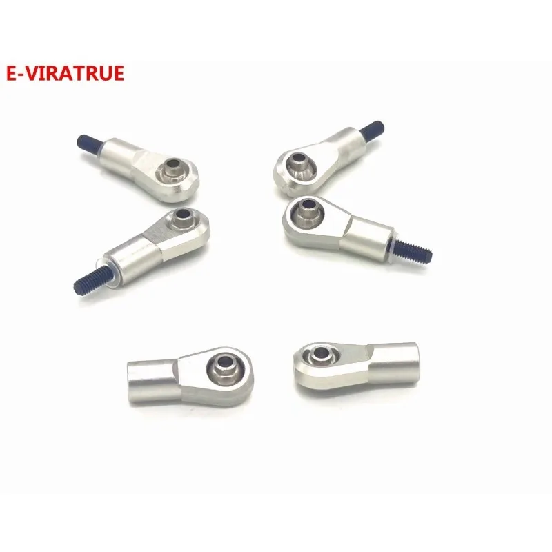 E-VIRATRUE 7075Aluminum Front Steering Rod Ends&Shock Rod Ends For Losi Super Baja Rey&Losi Super Rock Rey 1/6