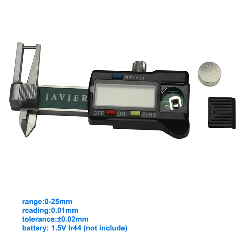 0-25mm digital jewel gauge gem gauge diamond thickness gauge diamond caliper gauge Precision Caliper pocket digital caliper