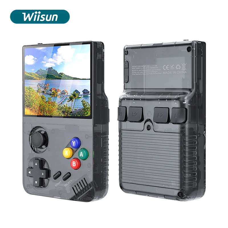 

S M19 Handheld Game Console 3.5 Inch Screen 64GB 128GB 30000+ Games HD TV Output Portable Video Game Console R36S