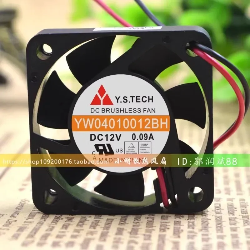 New CPU Cooler Fan For Y. S.TECH YW0401012BH 4010 12V 0.09A 4CM Dual Ball Fan 40*40*10mm