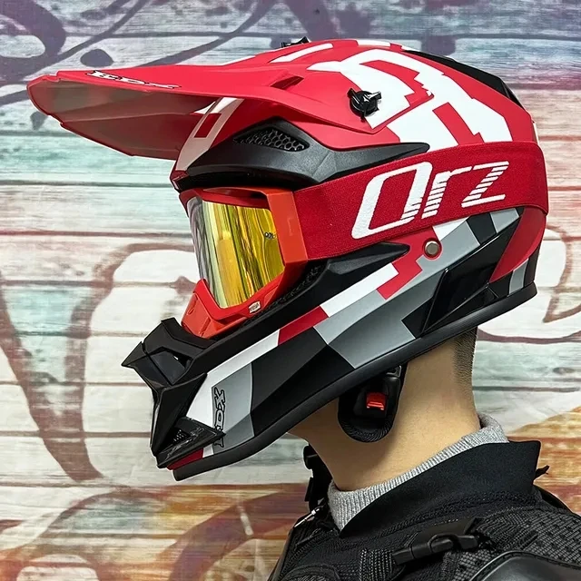 Motorcycle Helmet  ATV SUV Downhill Mountain Bike DH Hood Helmet Adult Cross Helm Capacetes DOT Approved Motorcycle Accessories