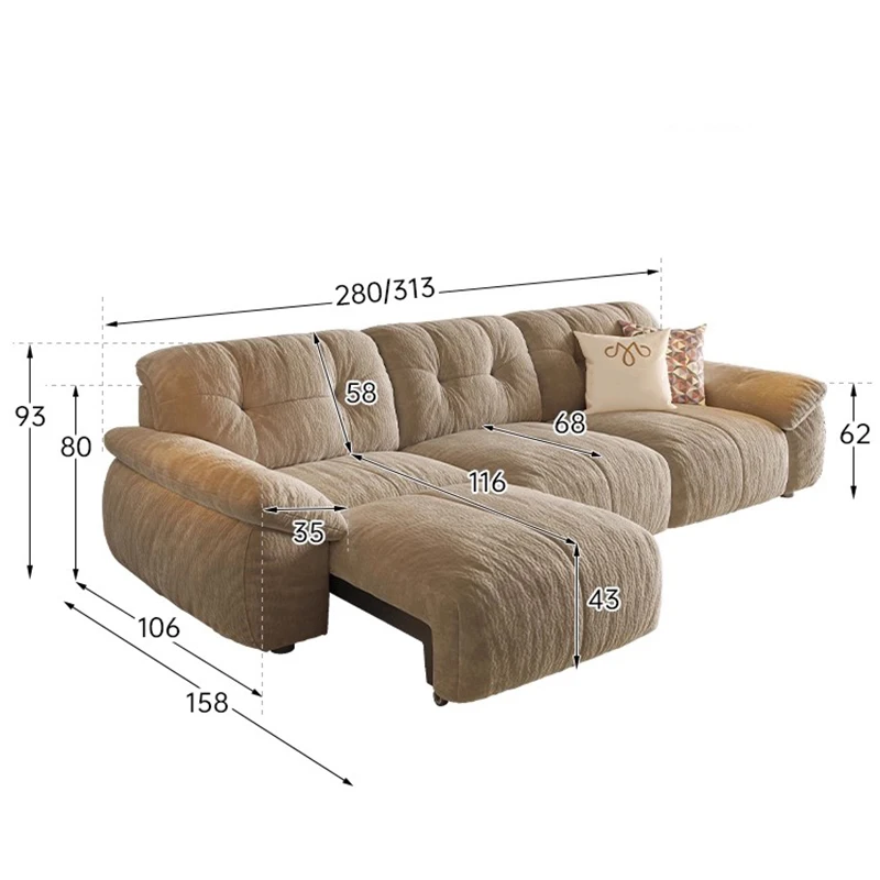 Apartamento japonês sofás cama multifuncional luxo quartos cinema sofás tecido elétrico canapé salão de luxo móveis para casa