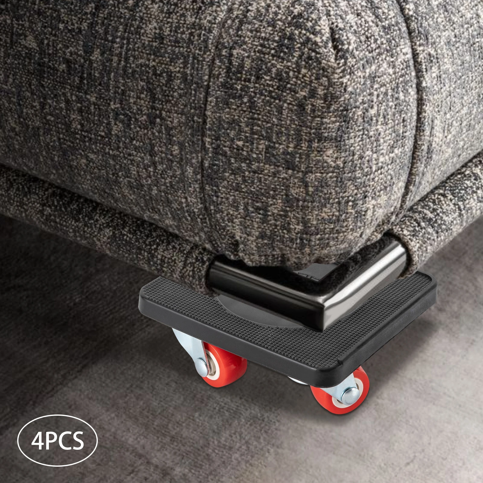 لفات الأثاث مجموعة لفات نقل الأثاث مع 4 قطع منزلقات الحركة أدوات التحويل الثقيلة بحد أقصى لـ 400 كجم قابلة للدوران 360 درجة