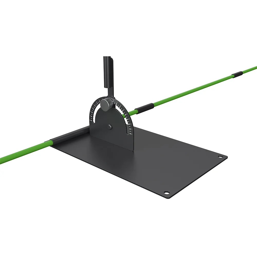 Durable Metal Golf Swing Plane Alignment Trainer with Practice Plate and Stick Holder for Improved Golf Swing Training Aids