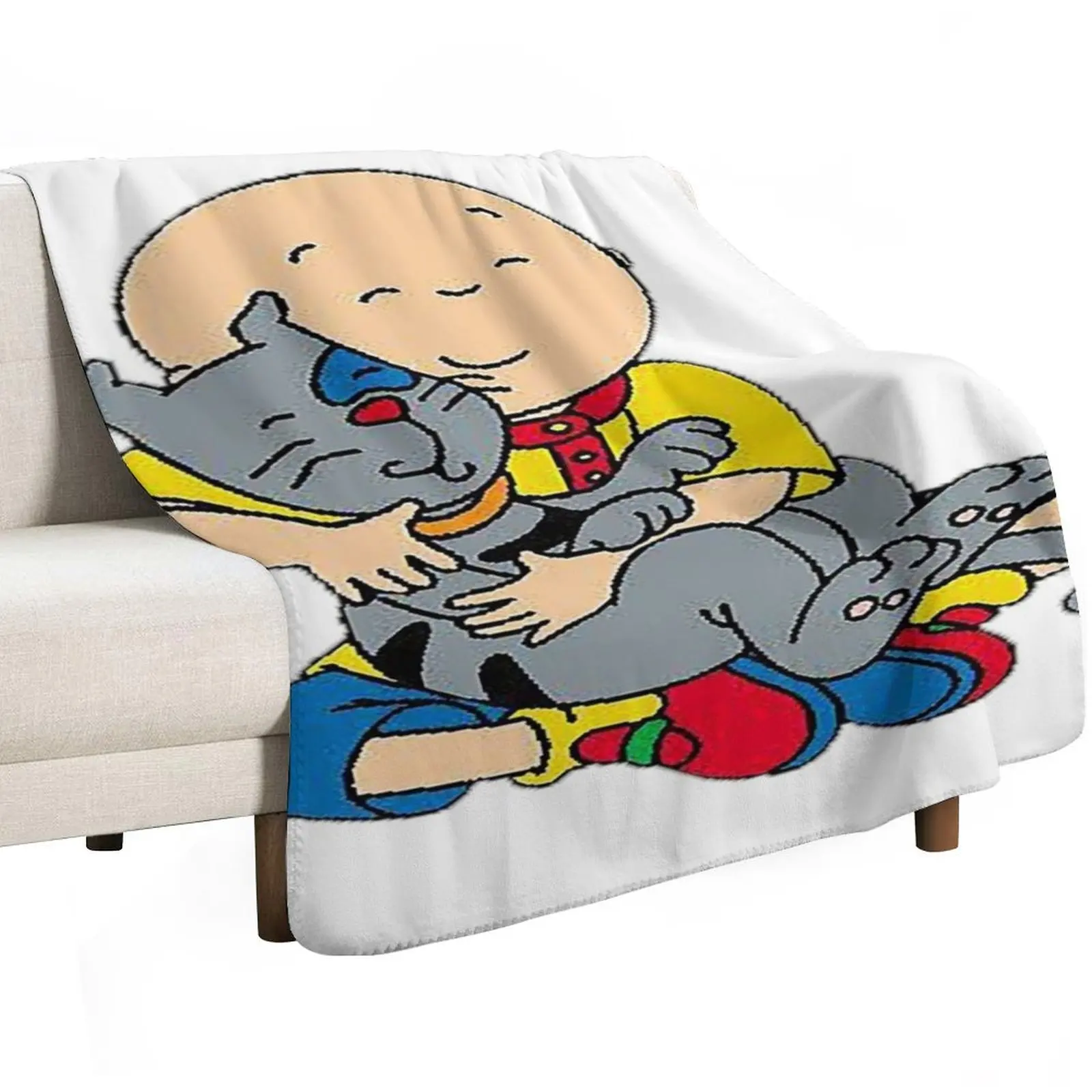 

caillou, caillou and dog Throw Blanket Single Luxury Thicken Retros Giant Sofa Blankets