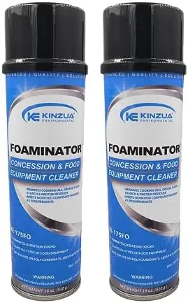 

Средство для чистки Foaminator Heavy Duty Cleaner, 18 унций (2 упаковки) – Суперпенное обезжиривающее средство для аппаратов для попкорна, грилей, духовок и плит
