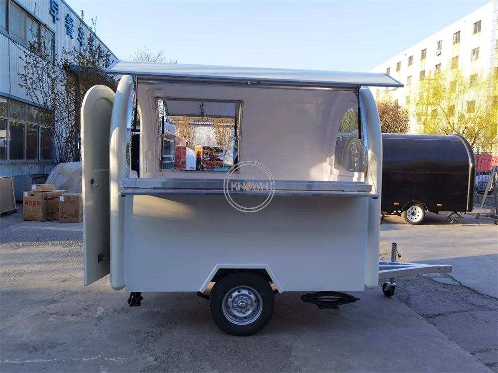 Concessione Food Truck Van dimensioni personalizzate completamente attrezzature Snack Coffee Kiosk Mobile Restaurant Fast Food Truck Trailer