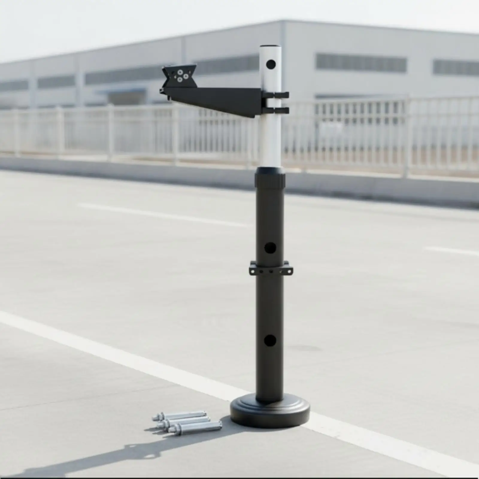Adjustable Camera Mount Telescopic Support Security Pole for Camera Lighting Parking Applications