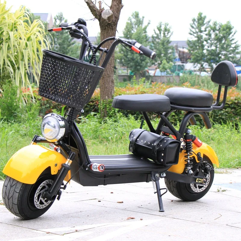 Fashion 1000W Motor Lithium Battery Life Far Shock Absorption Riding Wide Tire City Coco Scooter Fat Tire Scooter