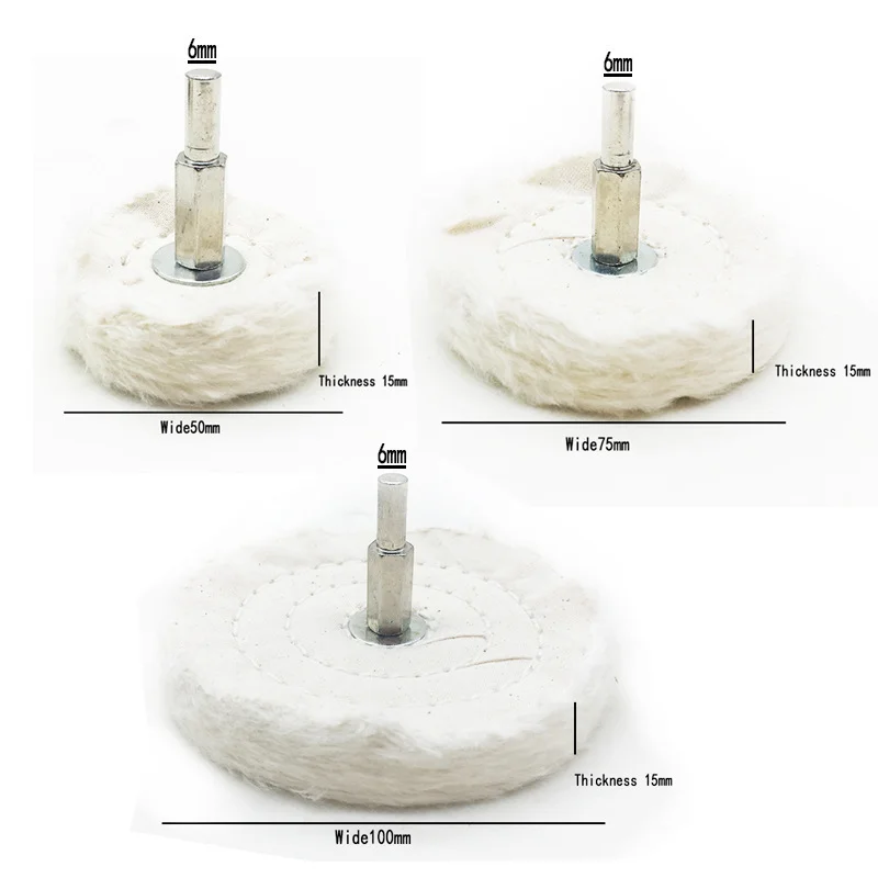 9 قطعة لوحة التلميع تلميع عدة 6 مللي متر عجلة القماش مع مقبض الملمع رأس مطحنة يموت أداة دوارة سيارة الفولاذ المقاوم للصدأ تلميع