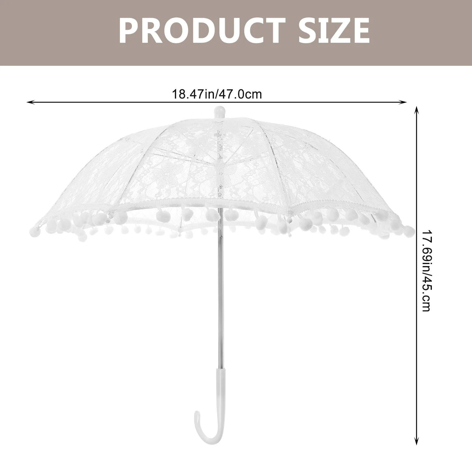 1 قطعة مظلة الزفاف الدانتيل المظلة أنيقة التطريز الكريات خفيفة الوزن ديكور حفلات الزفاف خمر زهرة الرقص الصورة #4