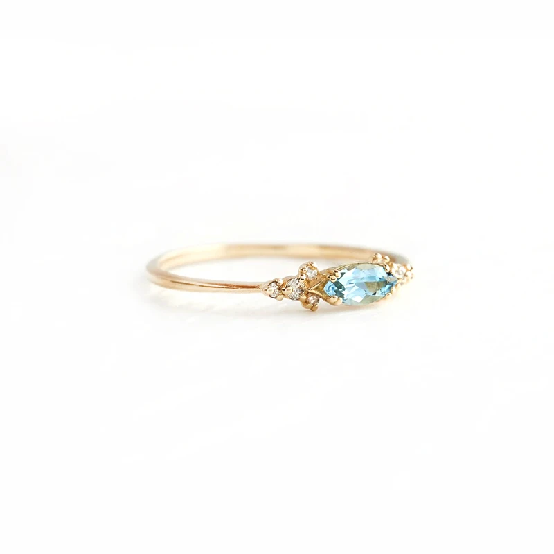 Exquisite 925 Sterling Silver Rings Blue Bling Oval Shape Zircon Engagement Ring For Couples Lovers' Wedding Jewelry Gift