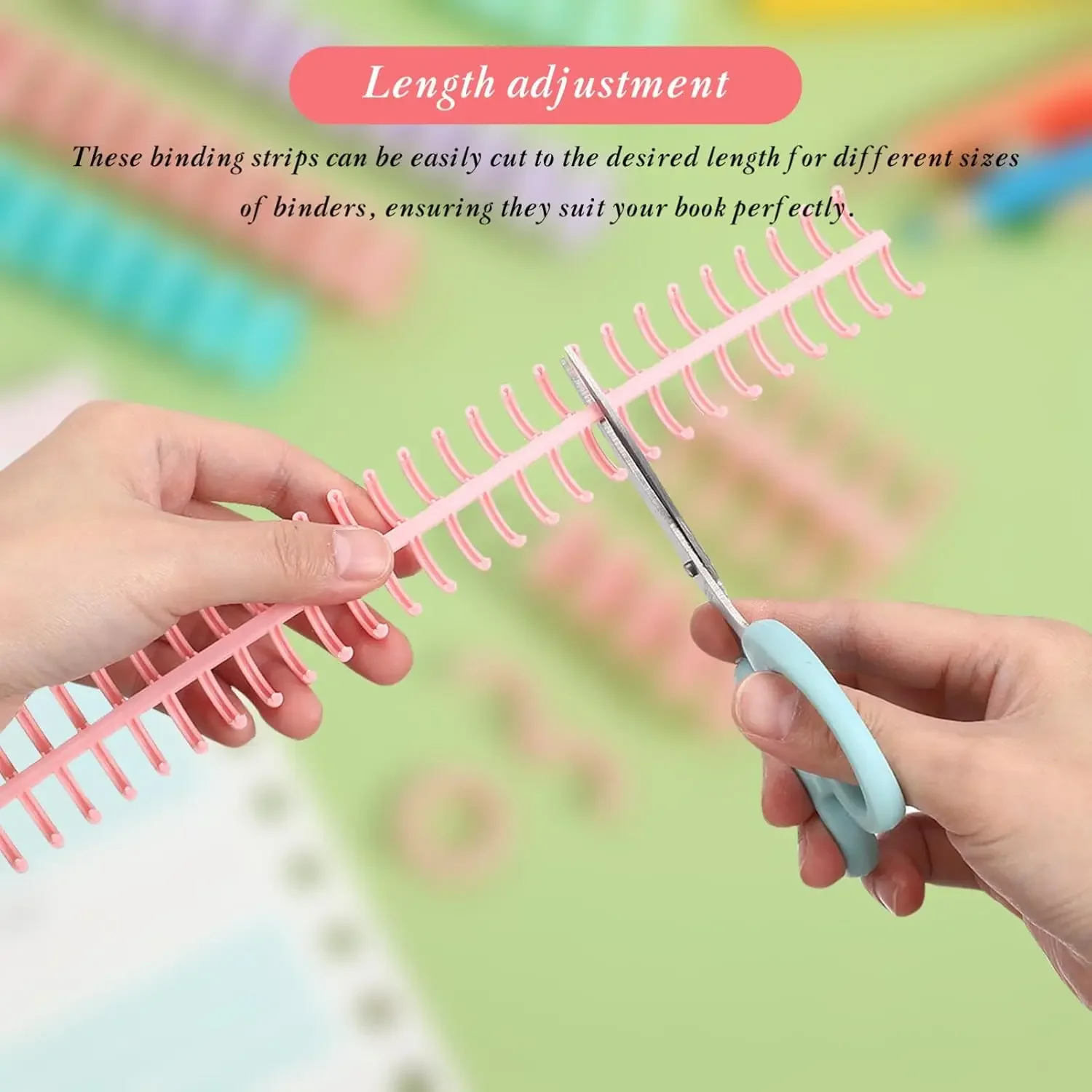 5-10PCS Comb Binding Spines Plastic Spiral Binding Coils 30 Rings Binding Spines for Business Document File Notebook File Making