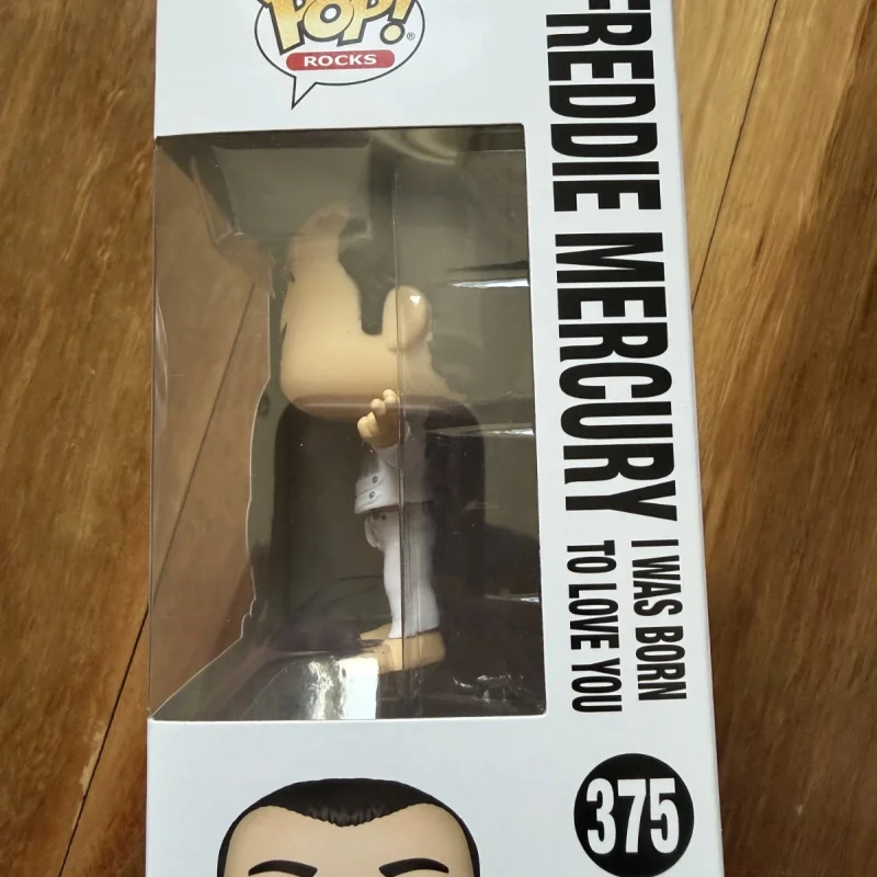 Original Rocks Queen Freddie Mercury #375 I Was Born To Love You Vinyl Figure Funko Pop! Limited Edition Model Toy Collect Gift