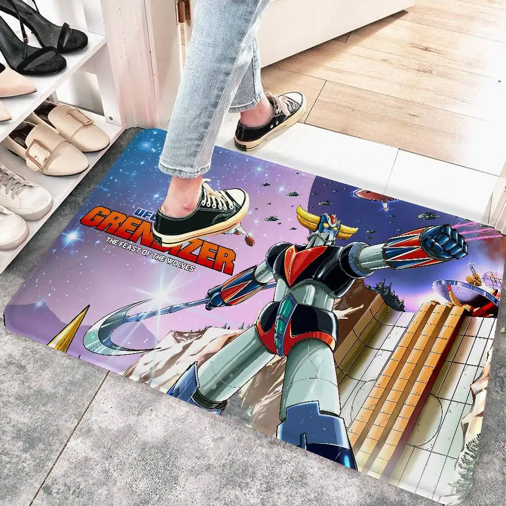 UFO ROBO GRENDIZER GOLDORAK Anmie Floor Mat Anti-slip Absorb Water Long Strip Cushion Bedroon Mat Alfombra