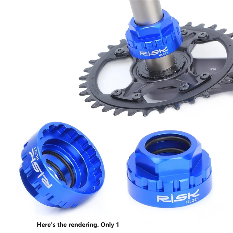 RISK RL221 Bike Direct Mount Repair Tool Crankset 12 Seconds Bike Chainring Installation Tool for M7100-M9100 Blue