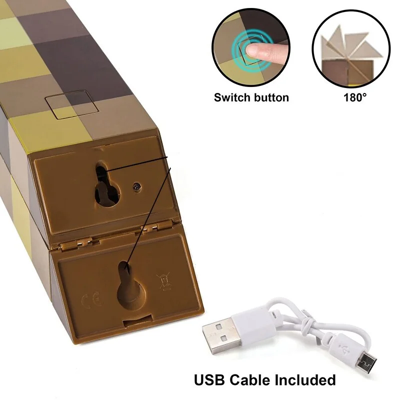 Torches Flashlight LED Night Light USB Rechargeable Bedroom And Living Decorative Light With Buckle Kids Gift