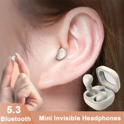 Sleep Invisible Earphone Mini Hidden Headphones In Ear IPX5 Waterproof Wireless Bluetooth Earbuds with Mic HIFI Music Headset