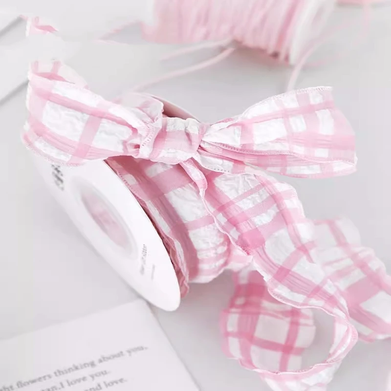 Pink Series Ribbons For Bow Knot Flower Baking DIY Handmade Gift Wrapping Christmas Wedding Birthday Party Decoration Ribbons