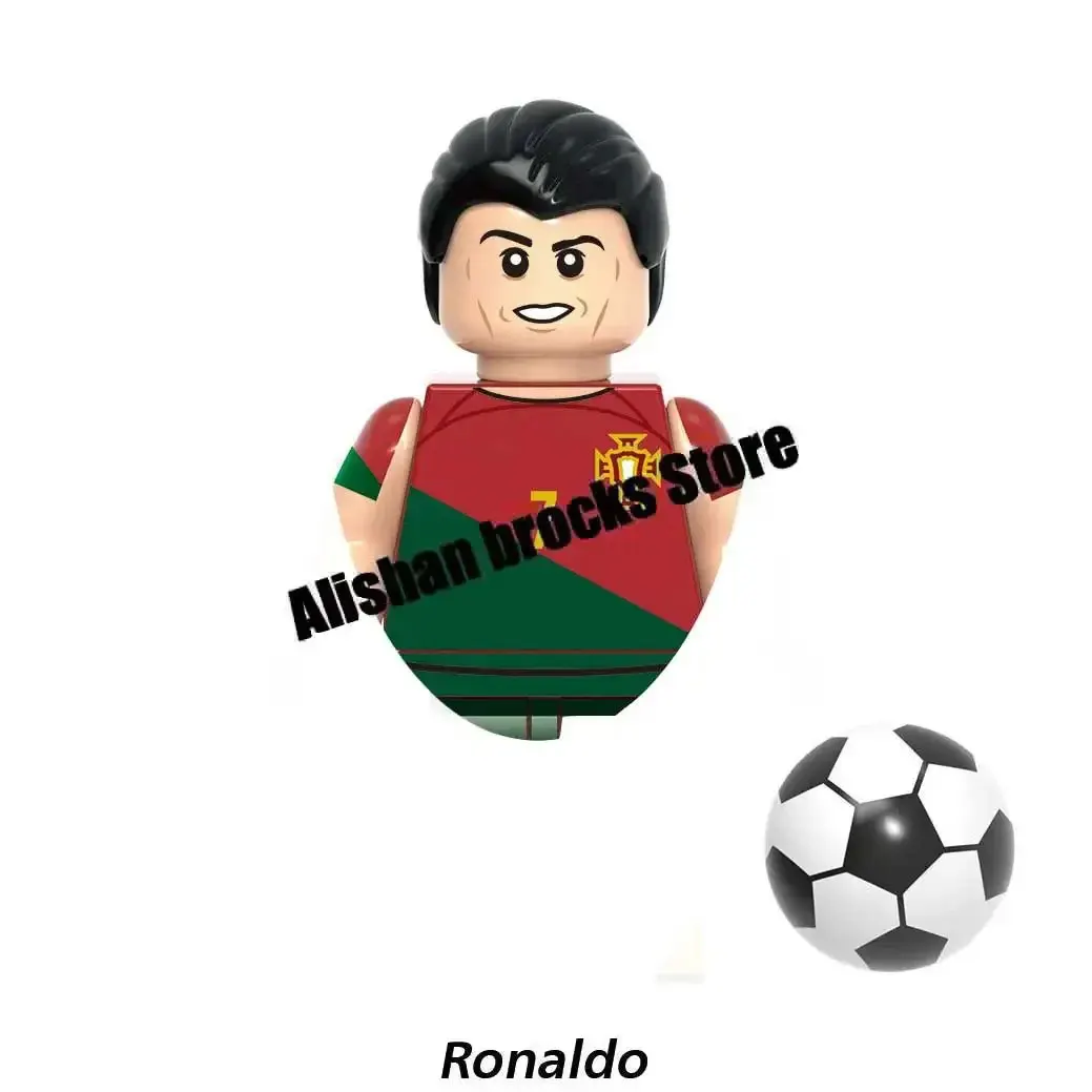 Football Star Series Characters Mini Action Figure Building Blocks Kids Toys For Gifts